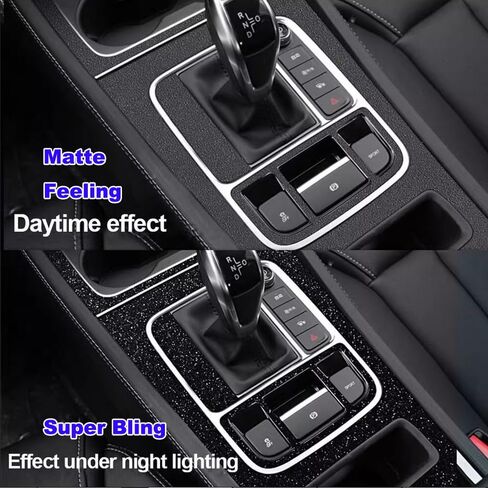 Matte Glitter Black Vinyl Wrap for Cars Motorcycle Exterior Interior Decals, Car Styling Vinyl Car Wrap Sticker Sheet (59.8" x 19.69") in Kuwait