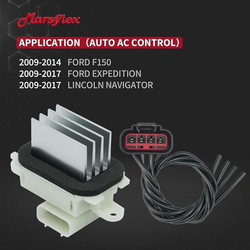 Marsflex منفاخ المحرك المقاوم BL3Z19E624A لـ 2009 2010 2011 2012 2013 2014 2015 2016 2017 لـ Ford F150 Expedition، لـ Lincoln Navigator، مقاوم المنفاخ YH1829 لنظام HVAC التلقائي مع الحزام in Saudi Arabia