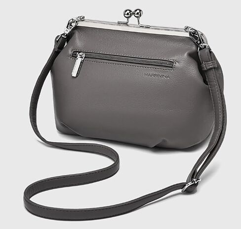 Slouchy Women's PU Leather Kiss Lock Crossbody Bag Kiss Clasp Purse Crossbody Shoulder Bags Hobo Wallet Handbags Tote Purses in Saudi Arabia