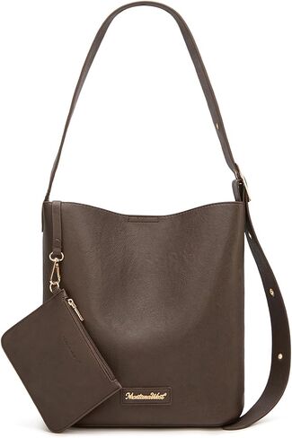 Montana West Medium Hobo Bags for Women with Coin Purse, Soft PU Leather Bucket Shoulder Ladies Handbag with Adjustable Strap in Saudi Arabia