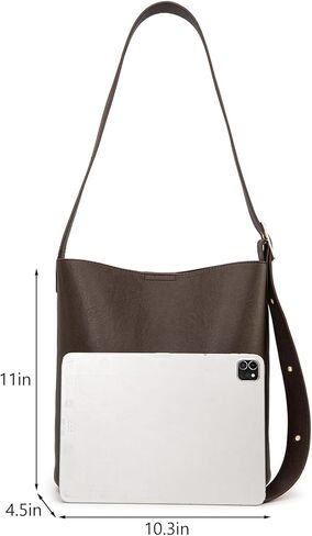 Montana West Medium Hobo Bags for Women with Coin Purse, Soft PU Leather Bucket Shoulder Ladies Handbag with Adjustable Strap in Saudi Arabia