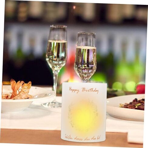 Cabilock 8pcs PVC Birthday Candle Cylinder Cover Windproof Protector for Decorations Party in Saudi Arabia