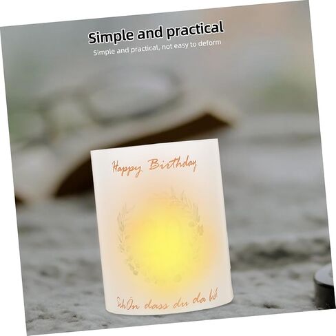 Cabilock 8pcs PVC Birthday Candle Cylinder Cover Windproof Protector for Decorations Party in Saudi Arabia