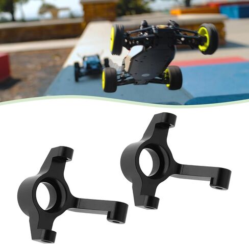 2 قطعة مفصل توجيه من سبائك الألومنيوم لعربة 1/24 RC متوافقة مع Losi Micro-B، CNC in Saudi Arabia