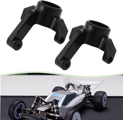 2 قطعة مفصل توجيه من سبائك الألومنيوم لعربة 1/24 RC متوافقة مع Losi Micro-B، CNC in Saudi Arabia