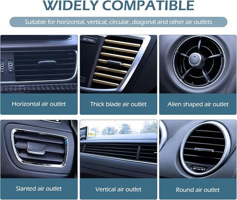 Car Air Vent Storage Bag Organizer Pocket, Multi-functional Air Conditioner Vent Organizer for ID Cards Glasses Phones Pens Keys, Keeps Your Car Neat & Tidy for Stress-free Journey (Black) in Saudi Arabia
