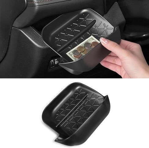 صندوق تخزين درج السائق CARFIB مناسب لملحقات Toyota RAV4 2025 2024 2023 2022 2021 2020 2019 بساط جانبي للسائق علبة القفازات مع مقبض سحب in Saudi Arabia