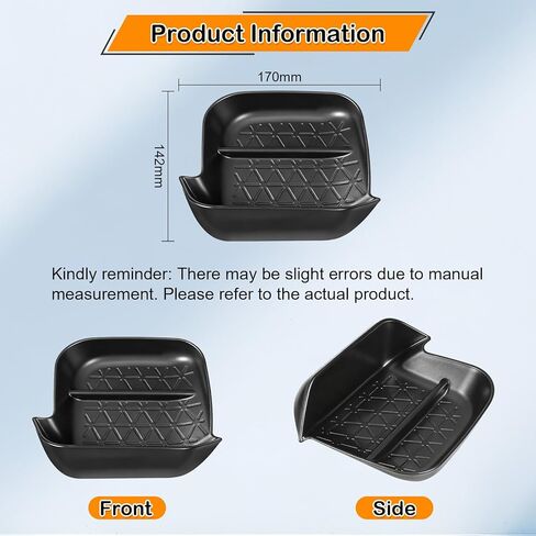 صندوق تخزين درج السائق CARFIB مناسب لملحقات Toyota RAV4 2025 2024 2023 2022 2021 2020 2019 بساط جانبي للسائق علبة القفازات مع مقبض سحب in Saudi Arabia