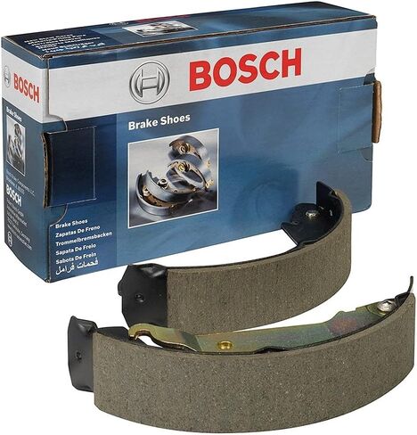 BOSCH BS582R Blue Drum Brake Shoe Set - Compatible with Select Ford Bronco, E-150 Econoline, F-150; REAR (Riveted) in Saudi Arabia