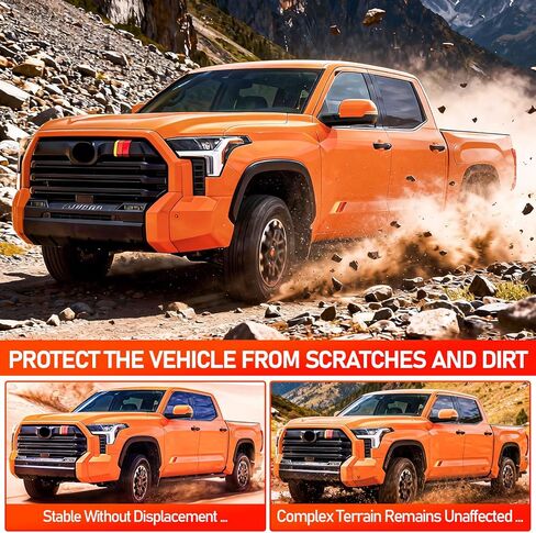 اللوحات الطينية لسيارة Toyota Tundra 2022-2026، واقيات الرذاذ الأمامية والخلفية المطورة لجميع الأحوال الجوية متوافقة مع Tundra 2022 2023 2024 2025 2026، 4 قطع لا تتطلب الحفر (لا تناسب موديلات SR) in Saudi Arabia