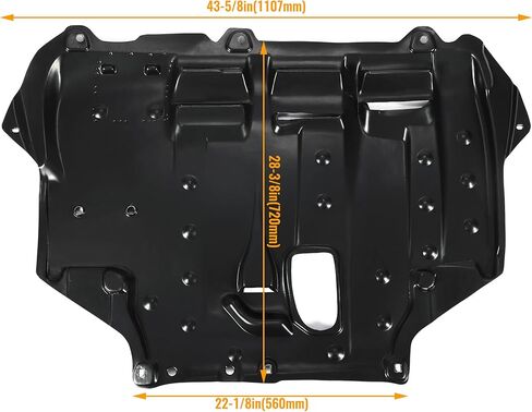 HECASA Engine Splash Shield متوافق مع 2012-2019 Ford Focus C-Max Transit Connect لاستبدال FO1228121 AV6Z6P013A 12450414 تحت استبدال غطاء الحماية in Kuwait