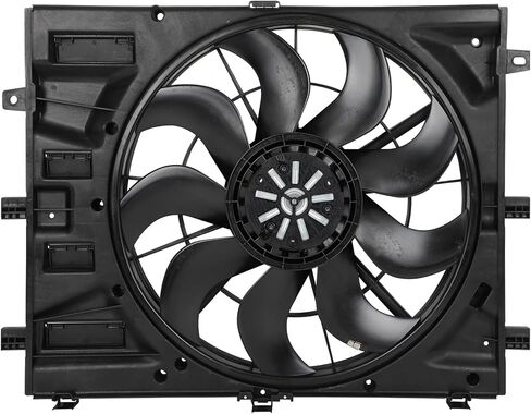 Cooling Fan Assembly Compatible with 2018-2019 for Chevrolet for Equinox 1.5L 2018-2019 for GMC for Terrain 1.5L, Black Radiator Fan Direct Fit Replacement for Engine Cooling Fan in Saudi Arabia