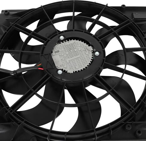 Cooling Fan Assembly Compatible with 2018-2019 for Chevrolet for Equinox 1.5L 2018-2019 for GMC for Terrain 1.5L, Black Radiator Fan Direct Fit Replacement for Engine Cooling Fan in Saudi Arabia