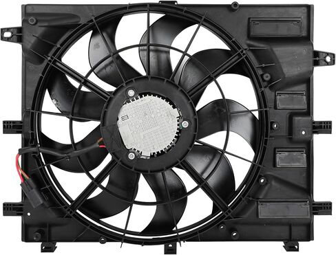 Cooling Fan Assembly Compatible with 2018-2019 for Chevrolet for Equinox 1.5L 2018-2019 for GMC for Terrain 1.5L, Black Radiator Fan Direct Fit Replacement for Engine Cooling Fan in Saudi Arabia