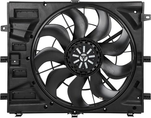 Cooling Fan Assembly Compatible with 2018-2019 for Chevrolet for Equinox 1.5L 2018-2019 for GMC for Terrain 1.5L, Black Radiator Fan Direct Fit Replacement for Engine Cooling Fan in Saudi Arabia