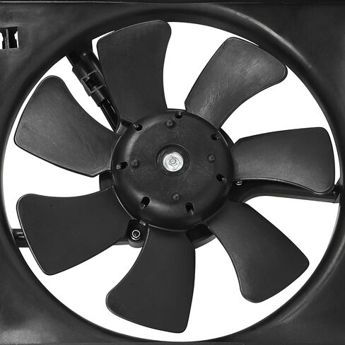 Radiator Cooling Fan Assembly Compatible with 1993-1997 for Nissan for Altima 2.4L, Black Radiator Fan Direct Fit Replacement for Engine Cooling Fan in Saudi Arabia