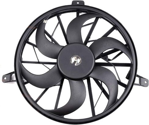 Cooling Fan Assembly Compatible with 1999-2000 for Jeep for Grand Cherokee 4.7L 1999-2003 for Jeep for Grand Cherokee 4.0L, Black Radiator Fan Direct Fit Replacement for Engine Cooling Fan in Saudi Arabia