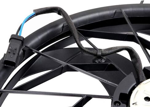Cooling Fan Assembly Compatible with 1999-2000 for Jeep for Grand Cherokee 4.7L 1999-2003 for Jeep for Grand Cherokee 4.0L, Black Radiator Fan Direct Fit Replacement for Engine Cooling Fan in Saudi Arabia