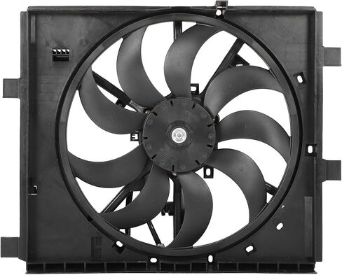 مجموعة مروحة تبريد الرادياتير متوافقة مع 2011-2017 لنيسان لجوك 1.6L، مروحة مشعاع سوداء مناسبة مباشرة لاستبدال مروحة تبريد المحرك in Saudi Arabia