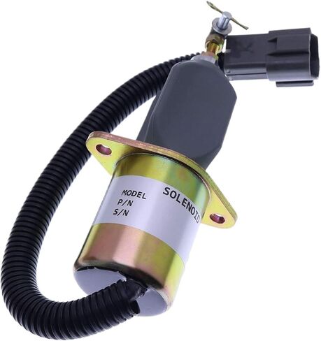 1pc Fuel Stop Solenoid 1751ES-12A3UC12B1S SA-4673-S 129953-77811 for R60-5 in Saudi Arabia
