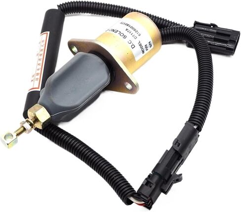 1pc Diesel Engine Generator Fuel Shut Off Solenoid DT117A/612600180175 Stop Solenoid 24V in Kuwait