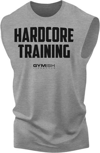 Hardcore Training Workout Tank for Men Motivational Gym Muscle Tank Top in Saudi Arabia