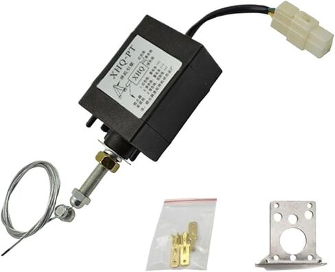 1 قطعة مفتوحة عادة 12 فولت/24 فولت محرك الديزل لهب خارج الجهاز صمام إيقاف الملف اللولبي XHQ-PT الطاقة على سحب نوع Flameout المغناطيسي (مع قوس ، 24 فولت) in Kuwait