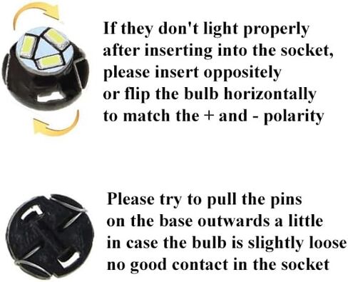 britelites Jtech 10x T5 / T4.7 Neo Wedge LED لوحة لوحة أجهزة القياس البيضاء للسيارة، A/C التحكم في المناخ HVAC مفتاح المصباح الكهربائي in Kuwait