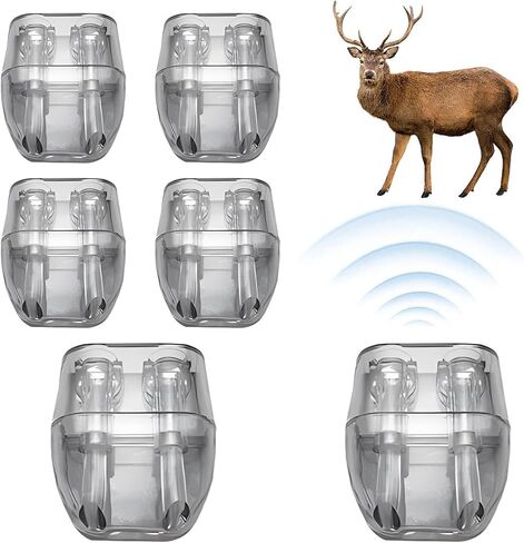 6 Pack Car Deer Warning Whistle Devices, ABS Self-Adhesive Automotive Deer Whistles for Car, Deers Alarm Road Safet-y Horn Device Animal Alert Whistle for Vehicles, Motorcycles(Color:Black) in Kuwait