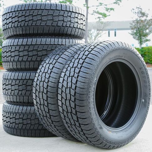 مجموعة من 6 (ستة) إطارات Landgolden LGT57 A/T للشاحنات الخفيفة للطرق الوعرة لجميع التضاريس - LT235/80R17 235/80/17 235/80-17 120/117S نطاق التحميل E LRE 10 طبقات BSW جدار جانبي أسود in Saudi Arabia