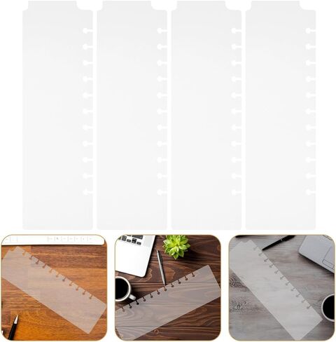 Zerodeko 5pcs Mini Plastic Binder Dividers with Tabs for Notebooks and Planners Transparent Spiral Planner Bookmarks and Organizer Separators Practical for School Office and Professional in Saudi Arabia
