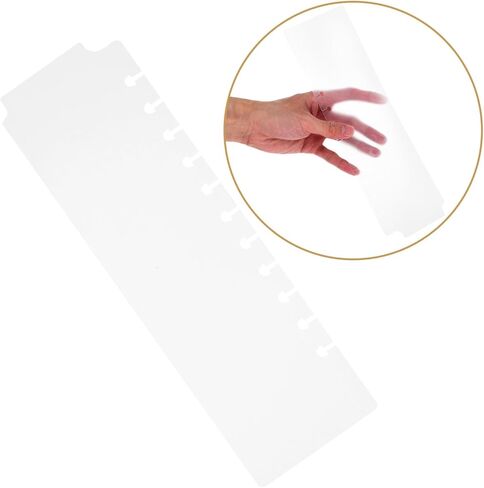 Zerodeko 5pcs Mini Plastic Binder Dividers with Tabs for Notebooks and Planners Transparent Spiral Planner Bookmarks and Organizer Separators Practical for School Office and Professional in Saudi Arabia