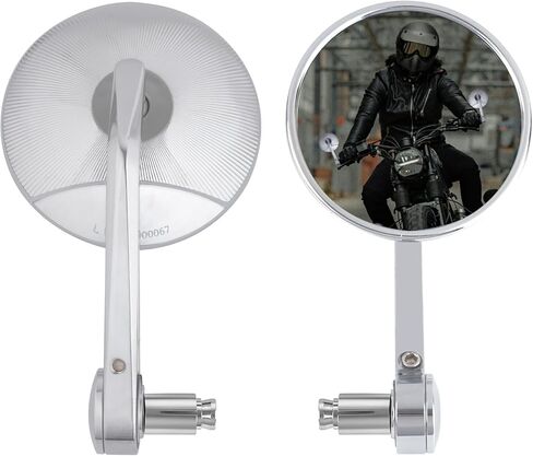 Bar End Mirrors - 7/8" Handlebars Motorcycle Side Mirrors Compatible with Honda Rebel 300 500,CB650R,Vulcan S,Z900, V Star 650,MT-07,MT-09,Road King, Street Glide in Saudi Arabia