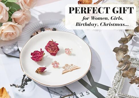 InnoBeta Book Lovers Gifts for Women, Girls, Ceramic Ring Dish 4.75", Handcrafted Jewelry Tray, Decorative Trinket Dish for Rings Earrings Necklaces, Birthday & Mother’s Day Gift in Saudi Arabia