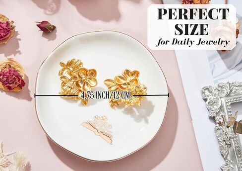 InnoBeta Book Lovers Gifts for Women, Girls, Ceramic Ring Dish 4.75", Handcrafted Jewelry Tray, Decorative Trinket Dish for Rings Earrings Necklaces, Birthday & Mother’s Day Gift in Saudi Arabia
