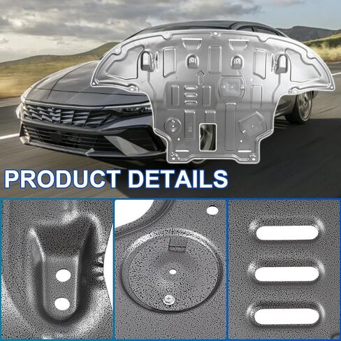 Front Engine Guard Mud Flaps w/Screw Hardware Compatible with 2024 2025 Hyundai Elantra Engine Splash Shield Under Car Shield Cover Board in Saudi Arabia
