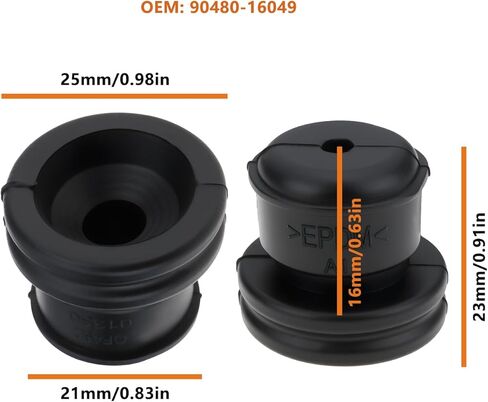 ECSiNG 5Pcs Car Engine Cover Rubber Sleeve 90480-16049 Compatible with Toyota Vios Yaris Corolla Lebin in Saudi Arabia