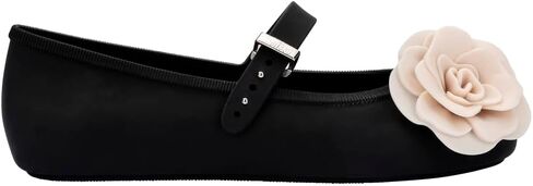 Melissa Soft Ballerina Petals for Women, Black/Beige,10 in Saudi Arabia