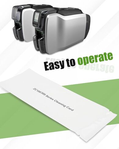 Cleaning Kit Fit for Zebra ZC100, ZC150, ZC300, ZC350 ID Card Printers, 5Pcs Single-Use Cleaning Cards Replace 105999-311 105999311 in Kuwait
