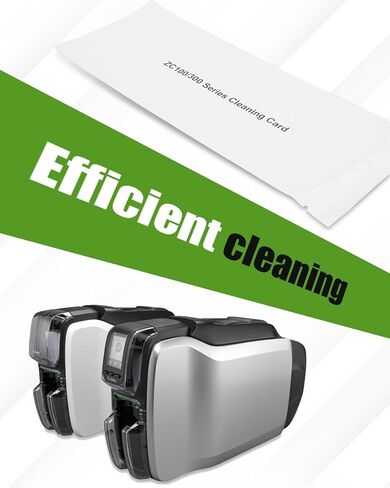 Cleaning Kit Fit for Zebra ZC100, ZC150, ZC300, ZC350 ID Card Printers, 5Pcs Single-Use Cleaning Cards Replace 105999-311 105999311 in Kuwait