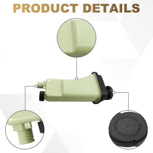 PartsFlow 603-281 خزان خزان سائل تبريد المحرك مع غطاء متوافق مع 1992-2000 BMW Z3/323i/323is/328i/328is/M3/528i/325i/325is 17111723520 in Kuwait