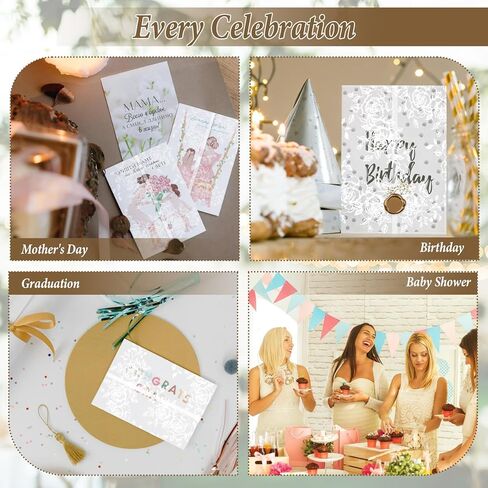 100 قطعة من سترات Vellum من Ysglory لدعوات 5 × 7 وأكمام دعوة ورقية من ورق Vellum مطوية مسبقًا وبطانة شفافة 115 جرامًا لكل متر مربع لحفلات الزفاف وأعياد الميلاد وحفلات استقبال المولود الجديد in Kuwait