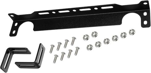 Universal Oil Cooler Mounting Bracket Kit 330mm Aluminum Alloy Engine Oil Cooler Radiator Adapter Kit Oil Cooler Bracket Kit Black Transmission Oil Cooler Mounting Kit Replacement in Kuwait