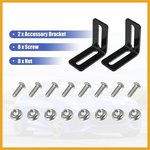 Universal Oil Cooler Mounting Bracket Kit 330mm Aluminum Alloy Engine Oil Cooler Radiator Adapter Kit Oil Cooler Bracket Kit Black Transmission Oil Cooler Mounting Kit Replacement in Kuwait