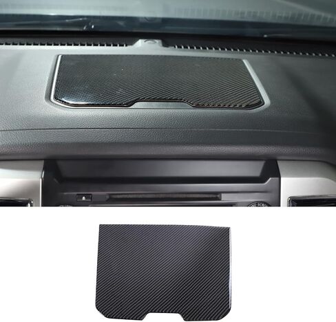 Soft Carbon Fiber Dashboard Storage Box Panel Trim Cover Fit for Nissan Titan 2016-2023, Dashboard Center Console Panel Decoration Sticker Accessories (Black) in Saudi Arabia