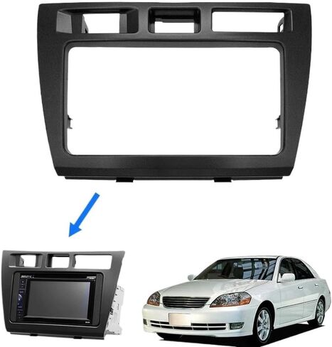 Car Radio Fascia Compatible With Mark II JZX110 Verossa Stereo Dash Kit Installation Fascia CD Face Plate Panel DVD Frame 2 DIN in Kuwait