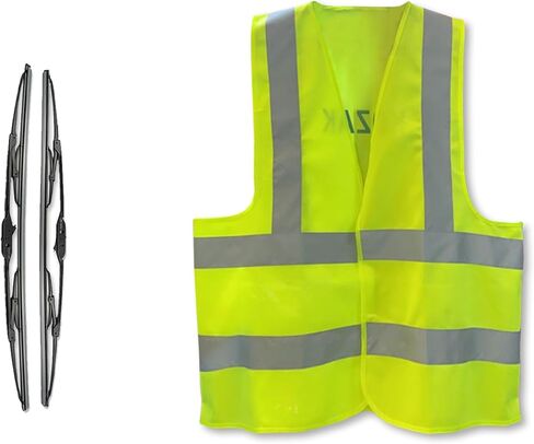 KOZAK Front, Middle and Rear Fairing Panel Extension SET Right Passenger Side compatible with Volvo VNL 2018 and newer PLUS Logo Emblem with Stipe, 2x 22" Windshield Wipers and KOZAK Vest in Kuwait