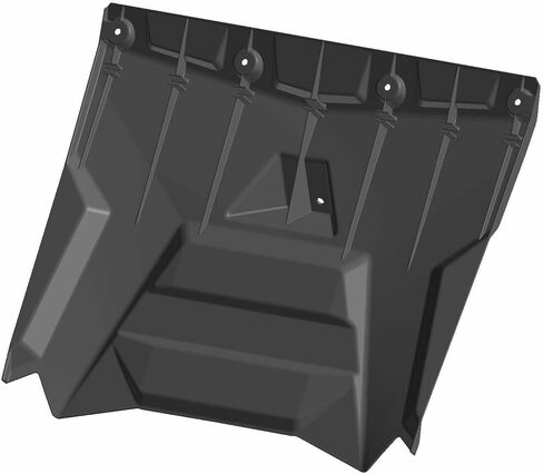 Polaris Snowmobile Snow Flap, for Specific Voyageur, Indy ADV and INDY Adventure Models, Short, Gloss Black, Genuine OEM Part - Part 5455981-070 in Saudi Arabia