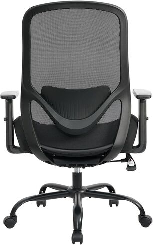 كرسي مكتب خلفي مرتفع، كرسي مكتب كبير وطويل، كرسي مريح مريح، كرسي مكتب تنفيذي للأشخاص شديدي التحمل، كرسي كمبيوتر بوزن 450 رطل مع دعم قطني قابل للتعديل وأذرع قابلة للطي in Kuwait