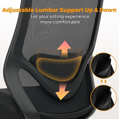 كرسي مكتب خلفي مرتفع، كرسي مكتب كبير وطويل، كرسي مريح مريح، كرسي مكتب تنفيذي للأشخاص شديدي التحمل، كرسي كمبيوتر بوزن 450 رطل مع دعم قطني قابل للتعديل وأذرع قابلة للطي in Kuwait